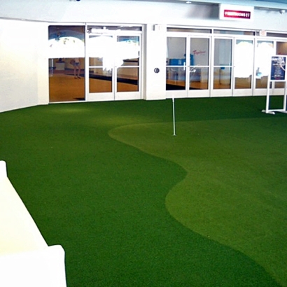 Artificial Grass Carpet Poipu, Hawaii Putting Green Flags, Commercial Landscape