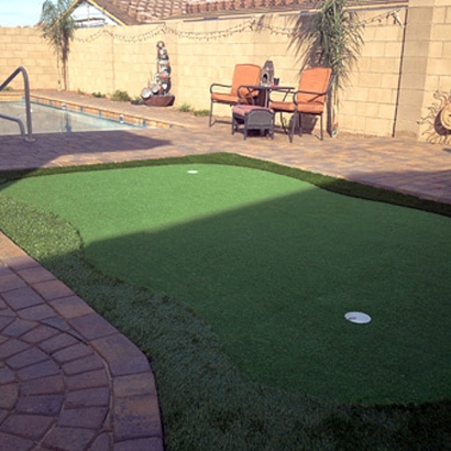 Grass Turf Princeville, Hawaii Putting Green Flags, Backyard Landscape Ideas