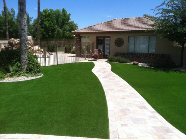 Fake Grass Kekaha, Hawaii Landscaping, Front Yard Design