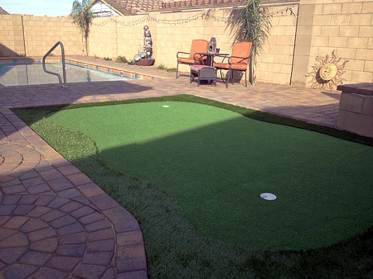 Grass Turf Princeville, Hawaii Putting Green Flags, Backyard Landscape Ideas